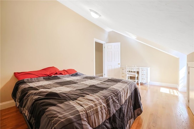 240 Smith St, Attleboro, MA 02703 - bedroom featuring vaulted ceiling and light wood-style floors