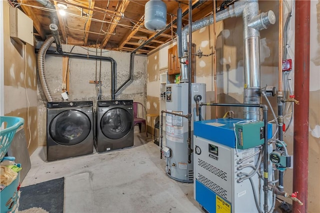 8 Gale Ct, North Providence, RI 02904 - unfinished basement with water heater and independent washer and dryer