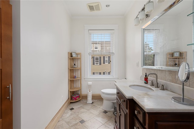 179 Cole Ave Unit 2, Providence, RI 02906 - bathroom featuring vanity, healthy amount of natural light, and crown molding