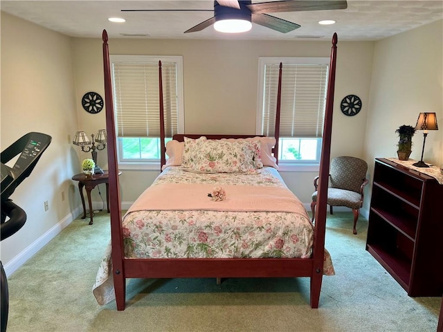 35 E Lantern Rd, Smithfield, RI 02917 - bedroom featuring carpet, ceiling fan, and recessed lighting