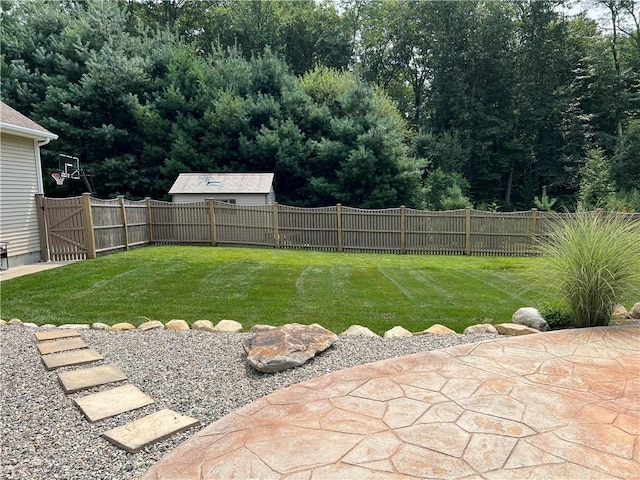 35 E Lantern Rd, Smithfield, RI 02917 - fenced backyard featuring a patio area