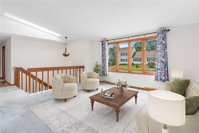 29 Teakwood Dr W, Coventry, RI 02816 - living area with carpet flooring and lofted ceiling