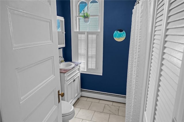 303 Angell St Unit 3, Providence, RI 02906 - bathroom featuring vanity and a baseboard heating unit