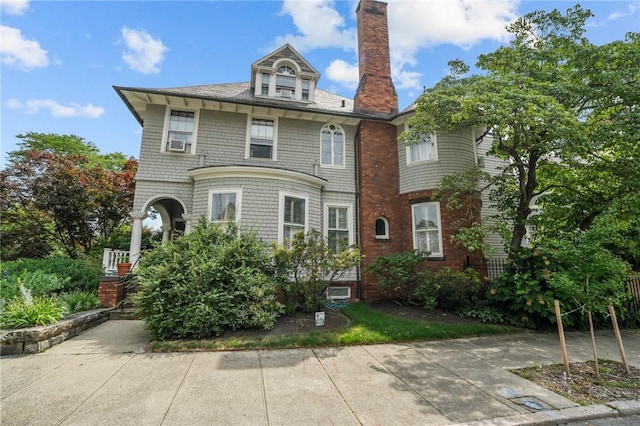 303 Angell St Unit 3, Providence, RI 02906 - view of front facade with a chimney