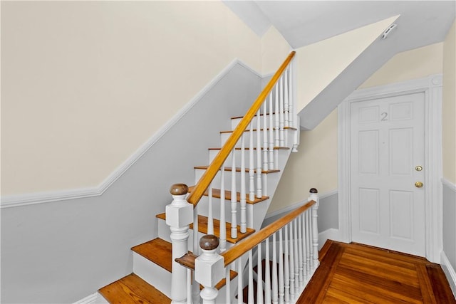 13 Dean Ave, Newport, RI 02840 - stairway featuring wood finished floors