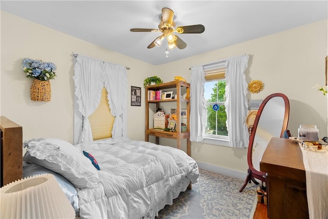 13 Dean Ave, Newport, RI 02840 - bedroom featuring ceiling fan and wood finished floors