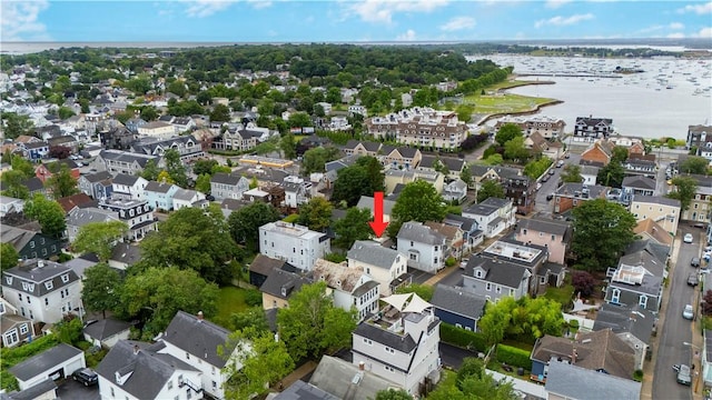 13 Dean Ave, Newport, RI 02840 - aerial perspective of suburban area with a large body of water