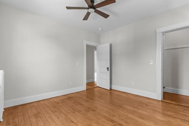 11 Taft St, Coventry, RI 02816 - unfurnished bedroom featuring light wood-type flooring, a closet, and ceiling fan