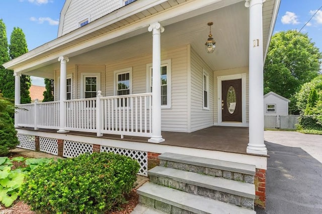 11 Taft St, Coventry, RI 02816 - doorway to property featuring covered porch