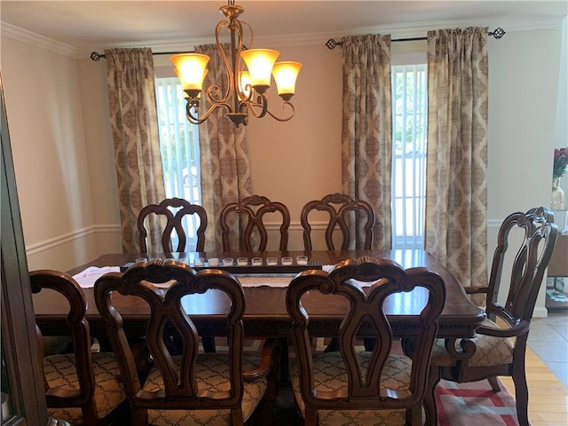 50 Paliotta Pkwy, Cranston, RI 02921 - dining room with a chandelier, ornamental molding, and wood finished floors