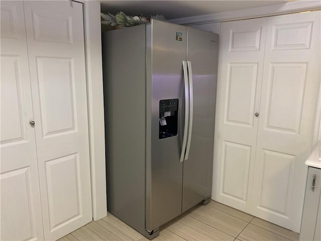 50 Paliotta Pkwy, Cranston, RI 02921 - kitchen with stainless steel refrigerator with ice dispenser