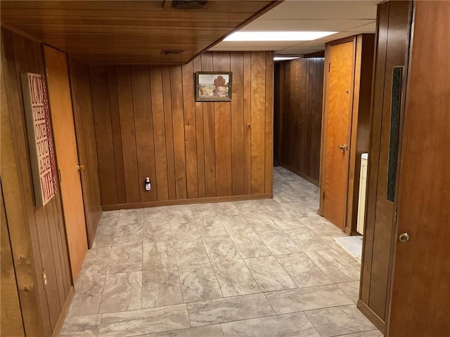 19 Leawood Dr, Cranston, RI 02920 - finished basement featuring wooden walls