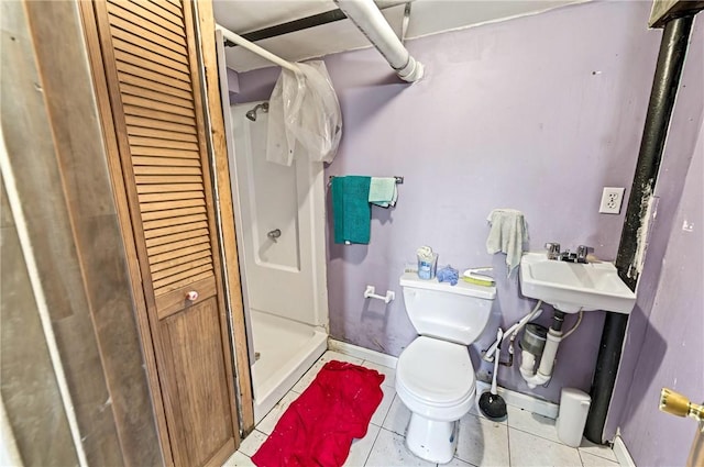 1264 Elmwood Ave, Providence, RI 02907 - bathroom featuring a stall shower and tile patterned floors
