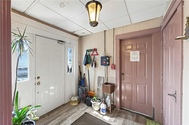 1264 Elmwood Ave, Providence, RI 02907 - entrance foyer featuring wood finished floors and a paneled ceiling