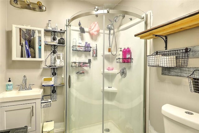 571 Spring St, Newport, RI 02840 - bathroom featuring vanity and a stall shower