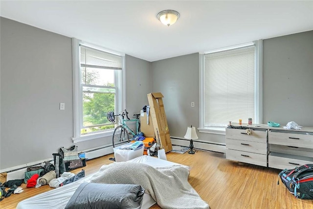 571 Spring St, Newport, RI 02840 - bedroom with wood finished floors and baseboard heating