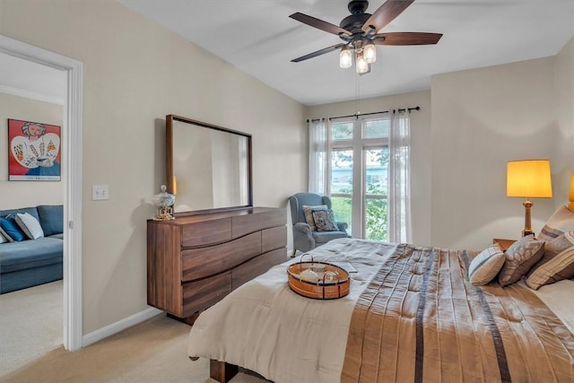1000 Providence Pl Unit 201, Providence, RI 02903 - bedroom with light carpet and a ceiling fan