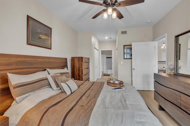 1000 Providence Pl Unit 201, Providence, RI 02903 - bedroom with ensuite bathroom and a ceiling fan