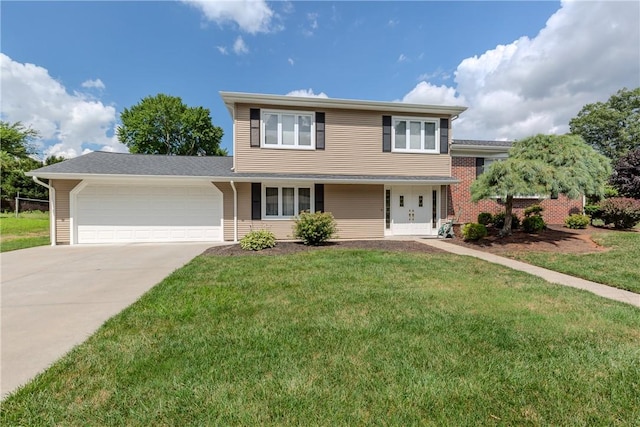 8 Sturbridge Ave, Smithfield, RI 02828 - traditional-style home featuring concrete driveway, a garage, and a front lawn