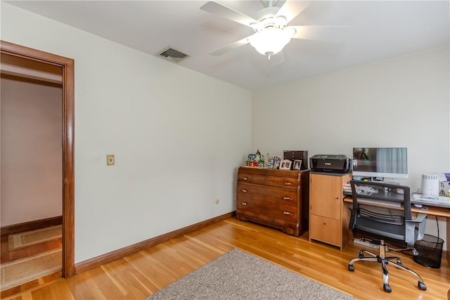 8 Sturbridge Ave, Smithfield, RI 02828 - office space with light wood finished floors and a ceiling fan