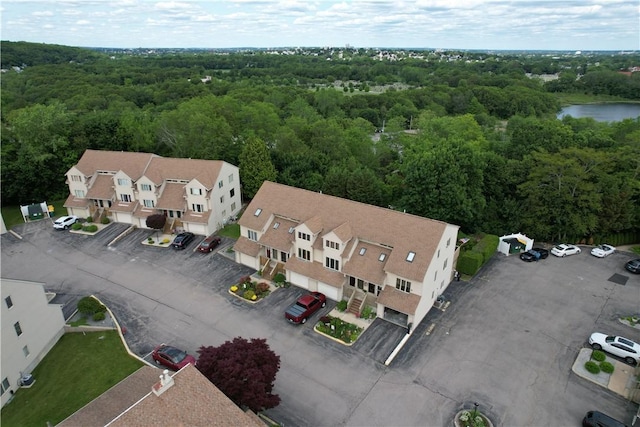 200 Cannon St Unit 130, Cranston, RI 02920 - drone / aerial view of a heavily wooded area and a large body of water
