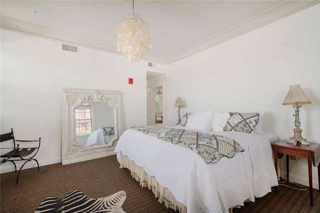 157 Waterman St Unit 2-5, Providence, RI 02906 - carpeted bedroom featuring baseboards and a chandelier