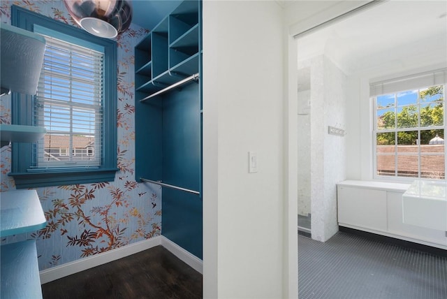 157 Waterman St Unit 2-5, Providence, RI 02906 - walk in closet featuring wood finished floors