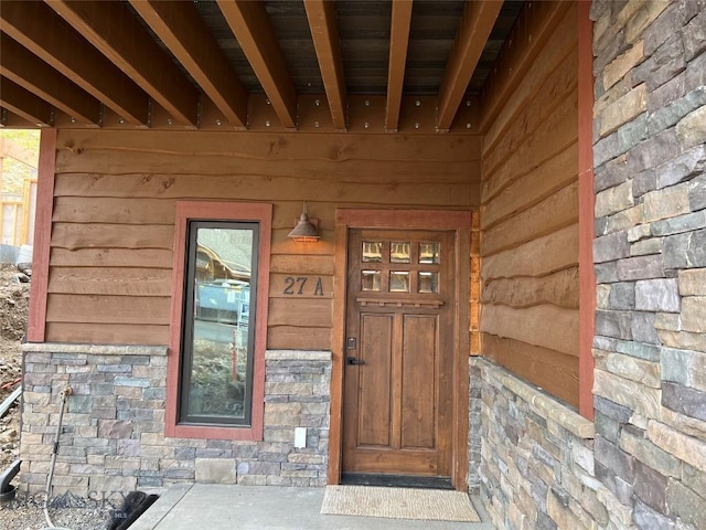 27A Heavy Runner Rd Unit 27A, Big Sky, MT 59716 - property entrance with stone siding