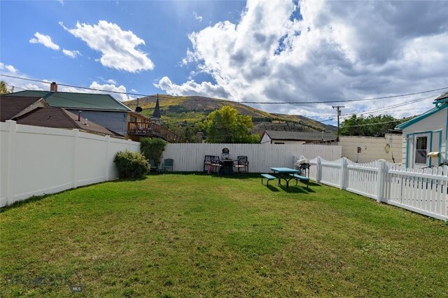 413 E 4th St, Anaconda, MT 59711 - view of yard with a mountain view