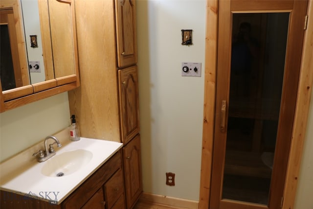 bathroom featuring vanity