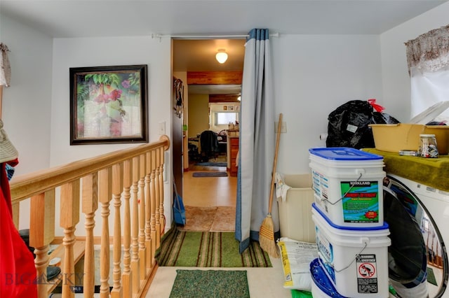 hall featuring tile patterned flooring