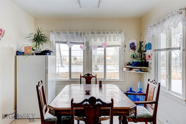 view of dining room