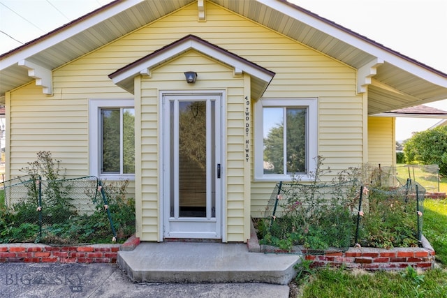 view of entrance to property