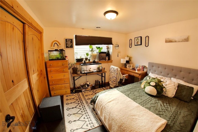 bedroom with a closet