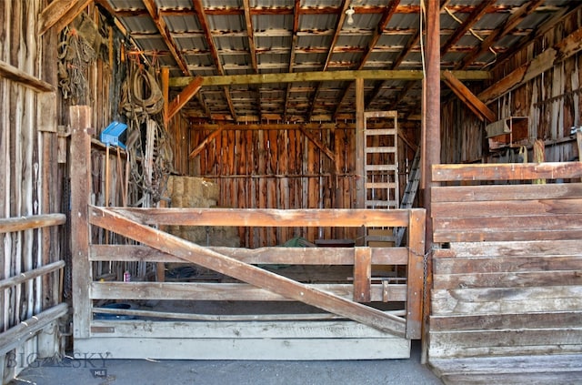 view of horse barn