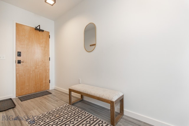 entryway featuring light hardwood / wood-style floors