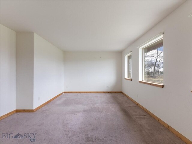 view of carpeted empty room