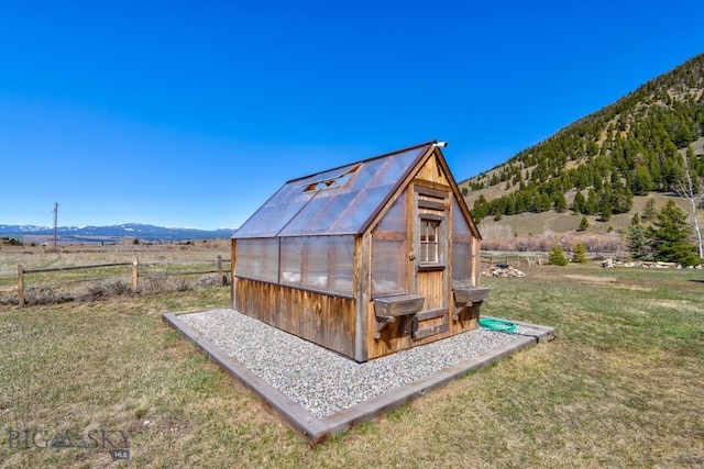 54 Torry Rd, Cameron, MT 59720 - view of greenhouse with a mountain view and a view of rural / pastoral area