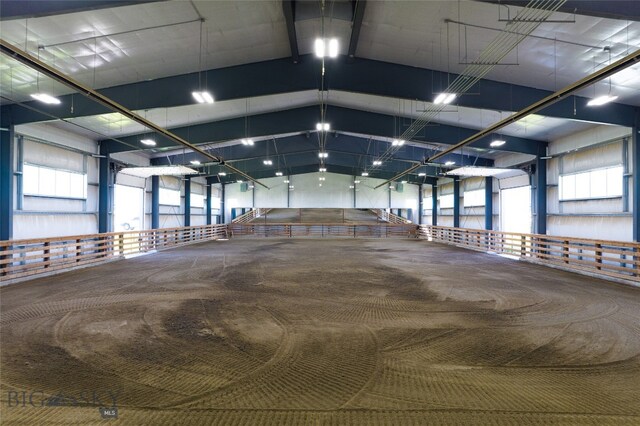 view of horse barn