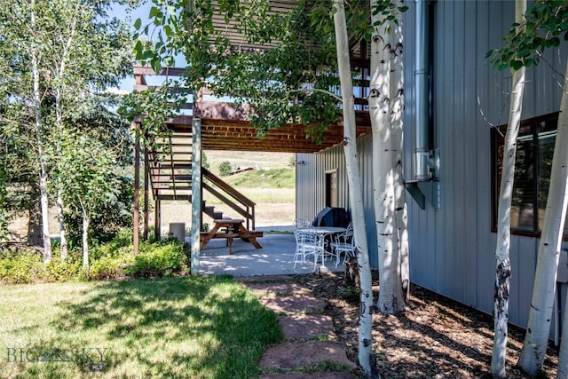 exterior space featuring a patio area