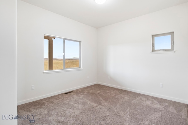 view of carpeted empty room