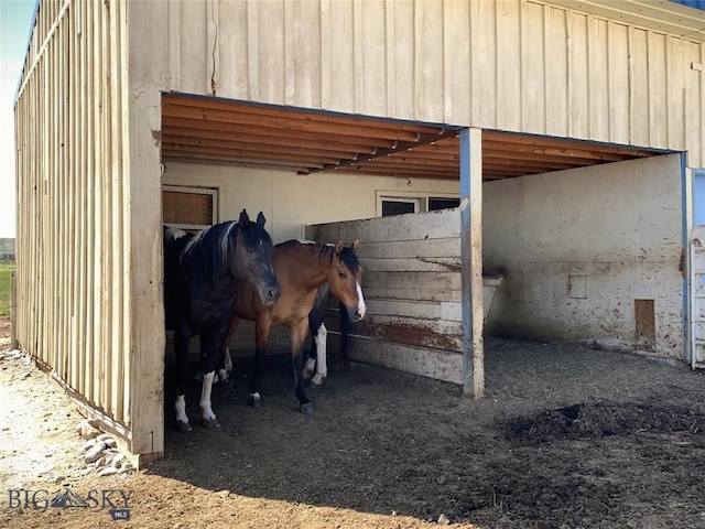 view of horse barn