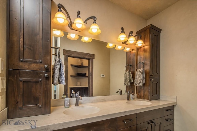 bathroom with vanity