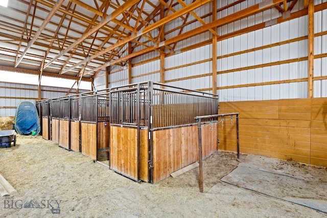 view of horse barn