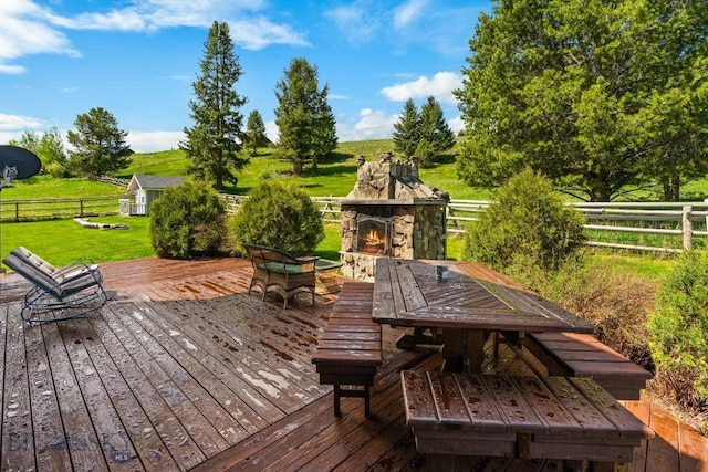201 Silver Run Rd, Gallatin Gateway, MT 59730 - deck featuring outdoor dining space