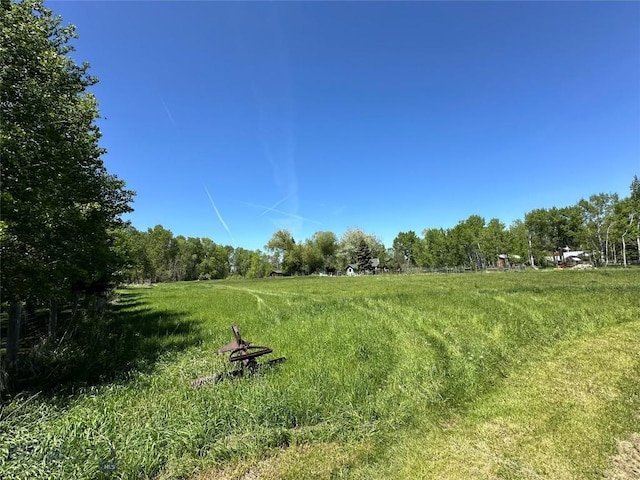 view of landscape featuring a rural view