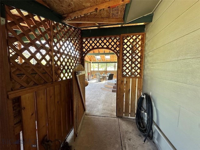 view of horse barn