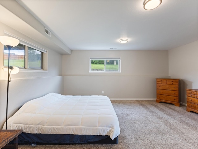 bedroom featuring carpet floors