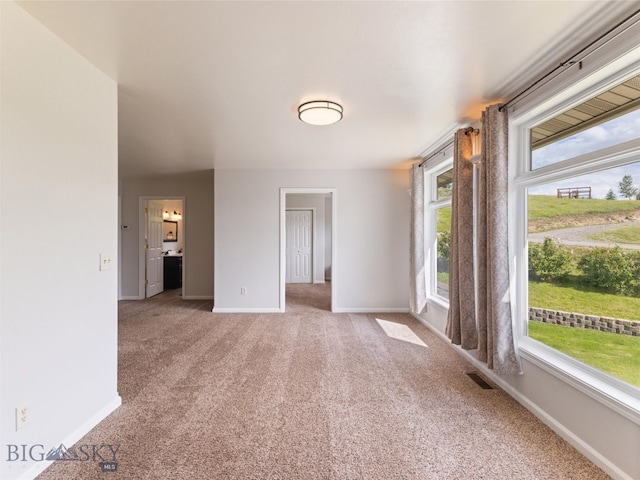 unfurnished room with carpet flooring