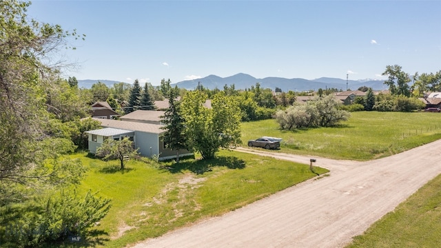 view of home's community with a mountain view